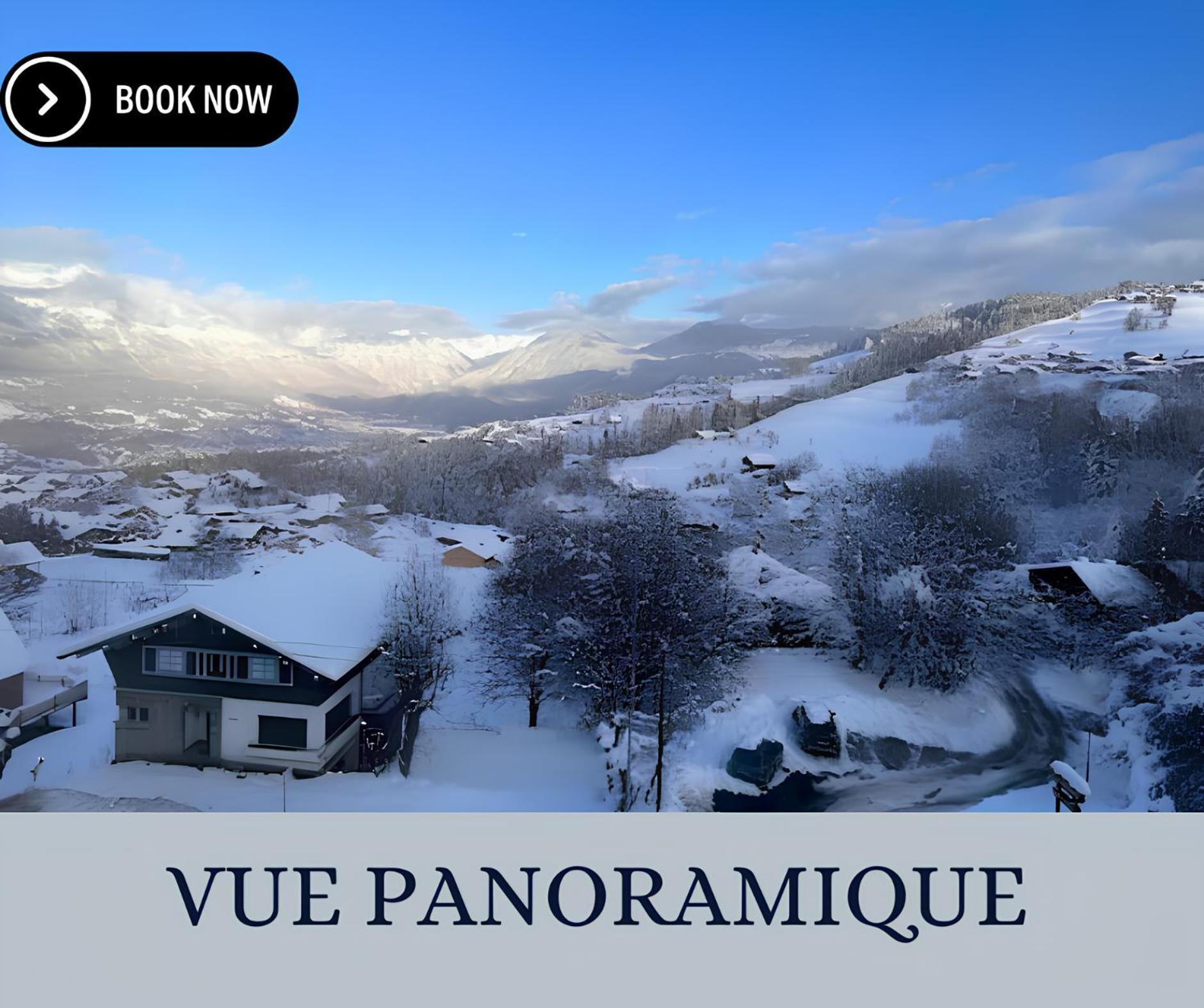 Vue Mont Blanc, Ski Et Village Combloux Exterior photo